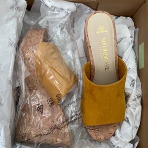 Wedge sandals Melrose Ave.